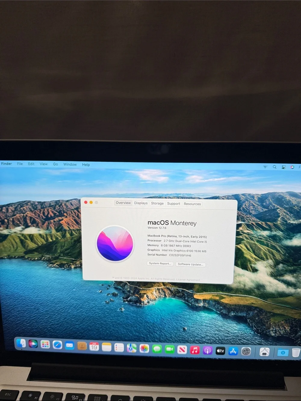 Apple MacBook Pro in Silver with Black Keyboard